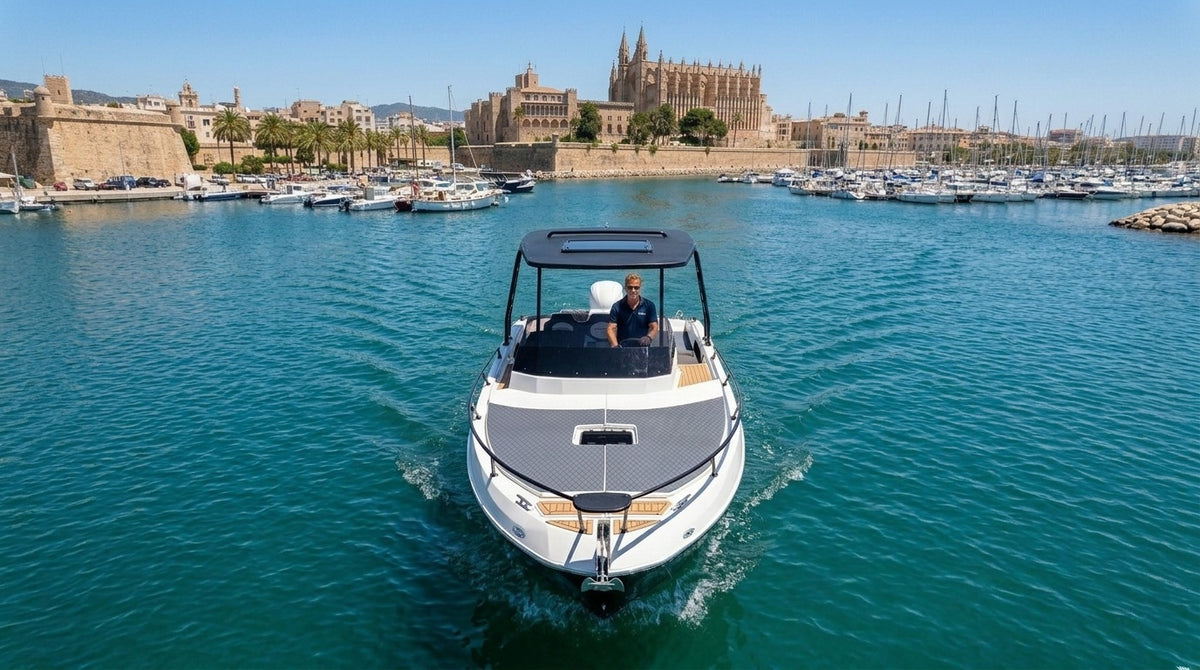 AS Marine 28GLX aerial view Mallorca