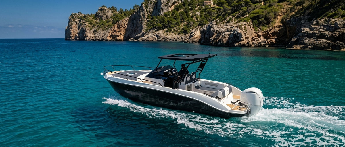 AS Marine 28GLX at Palma de Mallorca harbor